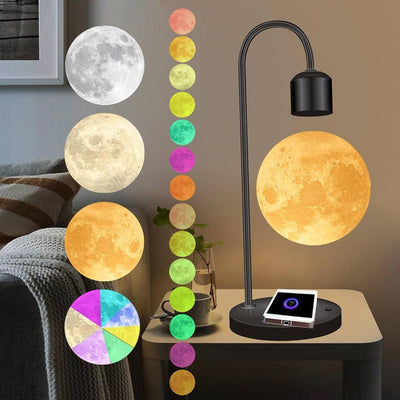 Magnetic Moon Lamp with 15W Fast Phone Charger (US Imported)