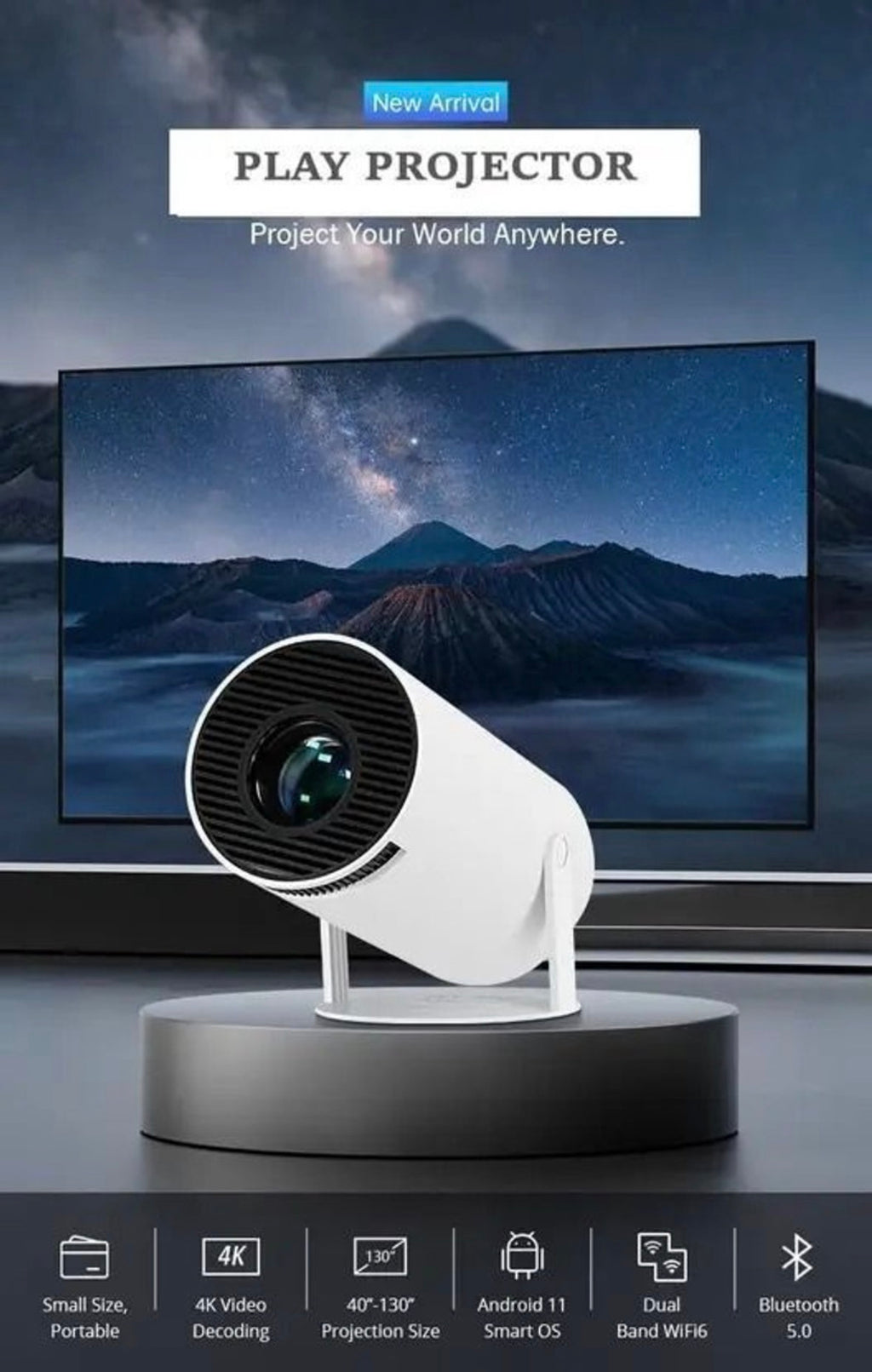 Smart Mini Portable Projector