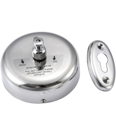 Stainless Steel Retractable Clothesline – Adjustable & Lockable Hanging Line